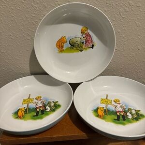 Winnie the Pooh Ceramic Bowls: Set of 3